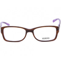 Guess Unisex Eyeglasses - Full Rim Amber and Purple Rectangular Frame | GU2274 A15 ,