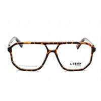 Guess Unisex Eyeglasses - Full Rim Aviator Dark Havana Plastic Frame | GU8252 052 ,