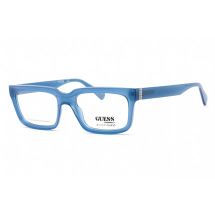 Guess Unisex Eyeglasses - Full Rim Blue/Other Plastic Rectangular Frame | GU8253 092 ,