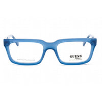 Guess Unisex Eyeglasses - Full Rim Blue/Other Plastic Rectangular Frame | GU8253 092 ,