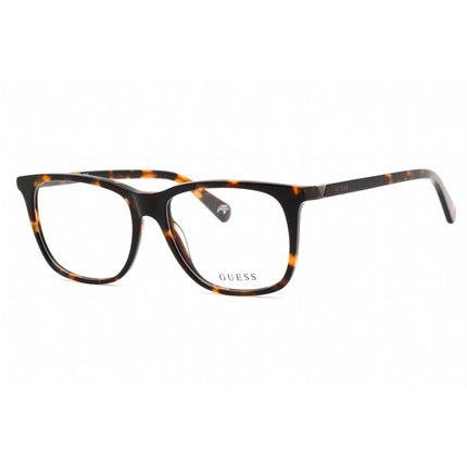 Guess Unisex Eyeglasses - Full Rim Dark Havana Plastic Rectangular Frame | GU5223 052 ,
