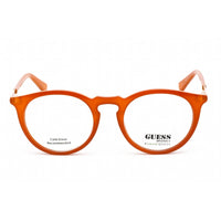 Guess Unisex Eyeglasses - Full Rim Round Shaped Orange Plastic Frame | GU8236 044 ,