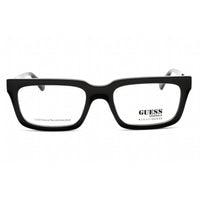Guess Unisex Eyeglasses - Full Rim Shiny Black Plastic Rectangular Frame | GU8253 001 ,