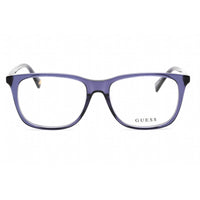 Guess Unisex Eyeglasses - Full Rim Shiny Blue Plastic Rectangular Shape | GU5223 090 ,