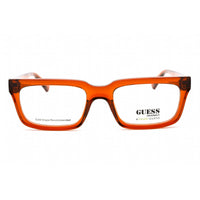Guess Unisex Eyeglasses - Shiny Light Brown Plastic Rectangular Frame | GU8253 045 ,