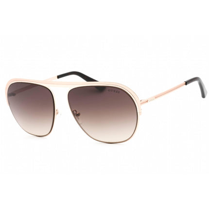 Guess unisex Sunglasses - Adjustable Nose Pads Gold Metal Square Frame | GU5226 32F ,
