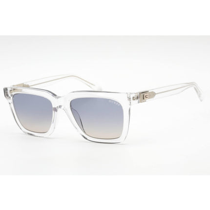 Guess Unisex Sunglasses - Full Rim Crystal Plastic Rectangular Frame | GU00064 26W ,