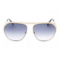 Guess Unisex Sunglasses - Full Rim Gold Metal Rectangular Shape Frame | GU5226 32W ,