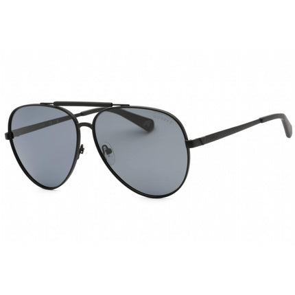 Guess Unisex Sunglasses - Full Rim Matte Black Metal Rectangular Frame | GU5209 02D ,