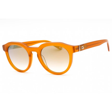 Guess Unisex Sunglasses - Full Rim Orange/Other Plastic Round Frame | GU00063 44G ,