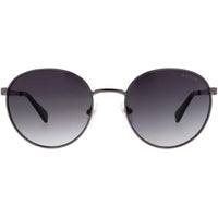 Guess Unisex Sunglasses - Full Rim Shiny Dark Nickel Grey Metal Frame | GU5214 06B ,
