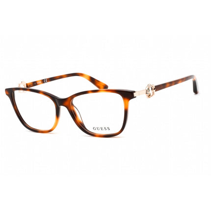Guess Women's Eyeglasses - Blonde Havana Plastic Square Shape Frame | GU2856-S 053 ,