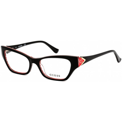 Guess Women's Eyeglasses - Clear Demo Lens Black Cat Eye Plastic Frame | GU2747 005 ,