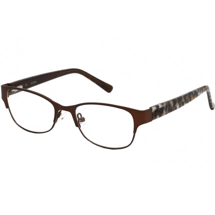 Guess Women's Eyeglasses - Clear Demo Lens Brown Rectangular Frame | GU9123-3 D96 ,
