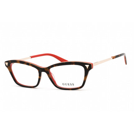 Guess Women's Eyeglasses - Clear Lens Dark Havana Plastic Cat Eye Frame | GU2797 052 ,