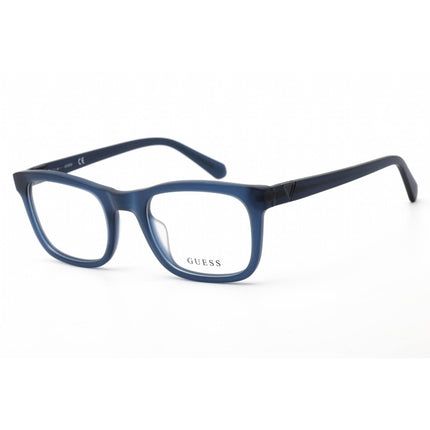 Guess Women's Eyeglasses - Clear Lens Matte Blue Plastic Square Frame | GU50002 091 ,
