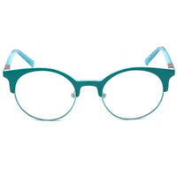 Guess Women's Eyeglasses - Clear Lens Matte Turquoise Cat Eye Frame | GU3025 088 ,