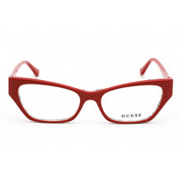 Guess Women's Eyeglasses - Clear Lens Shiny Red Plastic Cat Eye Frame | GU2747 066 ,
