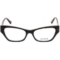 Guess Women's Eyeglasses - Dark Havana and Blue Cat Eye Shaped Frame | GU2747 052 ,