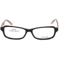 Guess Women's Eyeglasses - Full Rim Black and Brown Rectangular Frame | GU 2458 BLK ,