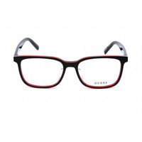 Guess Women's Eyeglasses - Full Rim Black/Red Plastic Rectangular | GU50034-F 005 ,