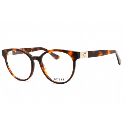 Guess Women's Eyeglasses - Full Rim Blonde Havana Plastic Round Frame | GU2909 053 ,