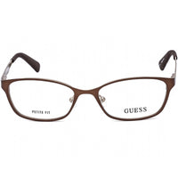 Guess Women's Eyeglasses - Full Rim Brown and Rose Gold Rectangular Frame | GU2563 049 ,