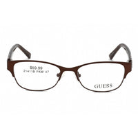 Guess Women's Eyeglasses - Full Rim Brown/Leopard Rectangular Frame | GU9123-3 D96 ,