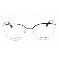Guess Women's Eyeglasses - Full Rim Cat Eye Bordeaux/Silver Metal Frame | GU2879 071 ,
