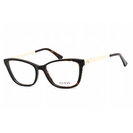 Guess Women's Eyeglasses - Full Rim Cat Eye Dark Havana Plastic Frame | GU2721 052 ,