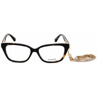 Guess Women's Eyeglasses - Full Rim Cat Eye Dark Havana Plastic Frame | GU2784 052 ,