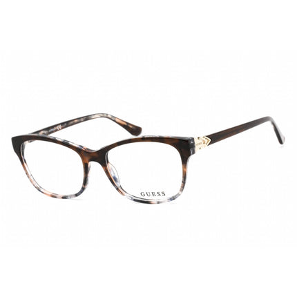 Guess Women's Eyeglasses - Full Rim Cat Eye Havana/Clear Plastic Frame | GU2696 056 ,