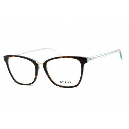 Guess Women's Eyeglasses - Full Rim Cat Eye Havana/Light Blue Plastic | GU2733 056 ,