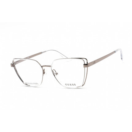 Guess Women's Eyeglasses - Full Rim Cat Eye Shape White/Grey Metal Frame | GU2793 024 ,