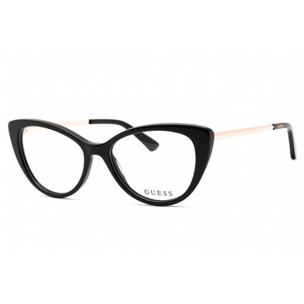 Guess Women's Eyeglasses - Full Rim Cat Eye Shiny Black Plastic Frame | GU2929 001 ,