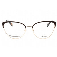 Guess Women's Eyeglasses - Full Rim Dark Brown/Other Metal Cat Eye Frame | GU5217 050 ,