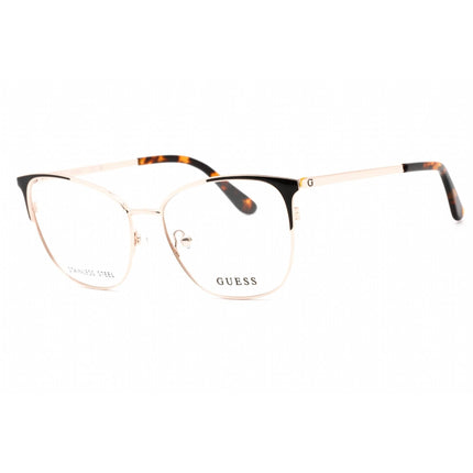 Guess Women's Eyeglasses - Full Rim Dark Brown/Other Plastic Round Frame | GU2705 050 ,