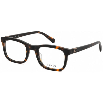 Guess Women's Eyeglasses - Full Rim Dark Havana Rectangular Shape Frame | GU50002 052 ,