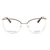 Guess Women's Eyeglasses - Full Rim Pale Gold Metal Rectangular Frame | GU2879 032 ,