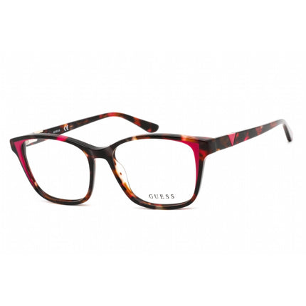 Guess Women's Eyeglasses - Full Rim Pink/Other Plastic Rectangular Frame | GU2810 074 ,