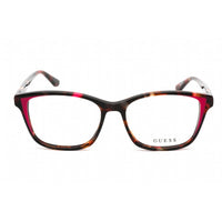 Guess Women's Eyeglasses - Full Rim Pink/Other Plastic Rectangular Frame | GU2810 074 ,