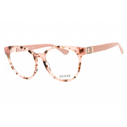 Guess Women's Eyeglasses - Full Rim Pink/Other Plastic Round Shape Frame | GU2909 074 ,