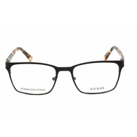 Guess Women's Eyeglasses - Full Rim Rectangular Matte Black Metal Frame | GU50019 002 ,