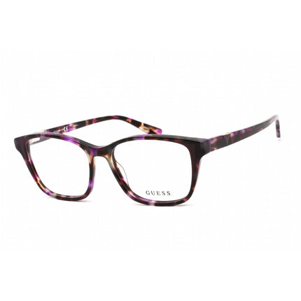 Guess Women's Eyeglasses - Full Rim Rectangular Violet Havana Plastic | GU2810 083 ,