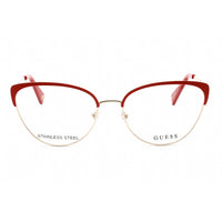 Guess Women's Eyeglasses - Full Rim Red/Other Metal Cat Eye Shape Frame | GU5217 068 ,