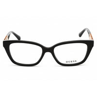 Guess Women's Eyeglasses - Full Rim Shiny Black and Gold Cat Eye Frame | GU2784 001 ,
