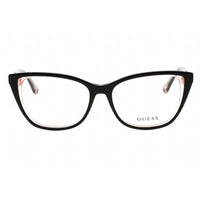 Guess Women's Eyeglasses - Full Rim Shiny Black Plastic Cat Eye Frame | GU2884 001 ,