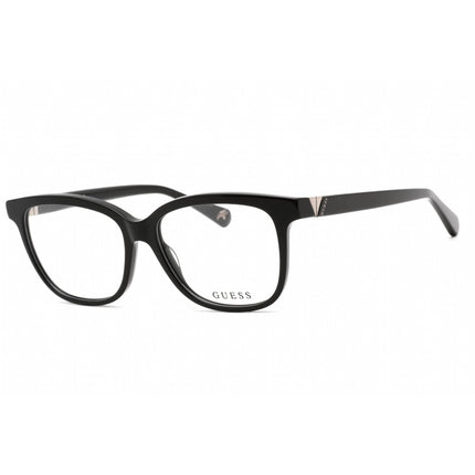 Guess Women's Eyeglasses - Full Rim Shiny Black Plastic Rectangular Frame | GU5220 001 ,