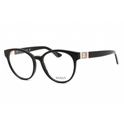 Guess Women's Eyeglasses - Full Rim Shiny Black Plastic Round Shaped | GU2909 001 ,