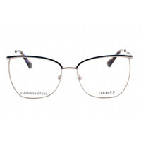 Guess Women's Eyeglasses - Full Rim Shiny Gunmetal Rectangular Frame | GU2878 008 ,